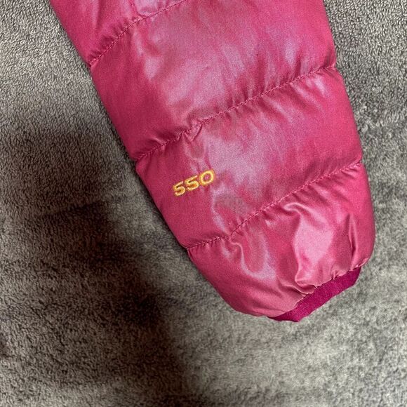 The North Face Jacket Womens XS Pink Puffer Goose Down Aconcagua 550 Snow - Picture 4 of 10